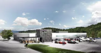 BMI-Norge-Illustrasjon-Icopal-Noxite-Snhetta-skisse-av-standard-butikk-Rema-1000